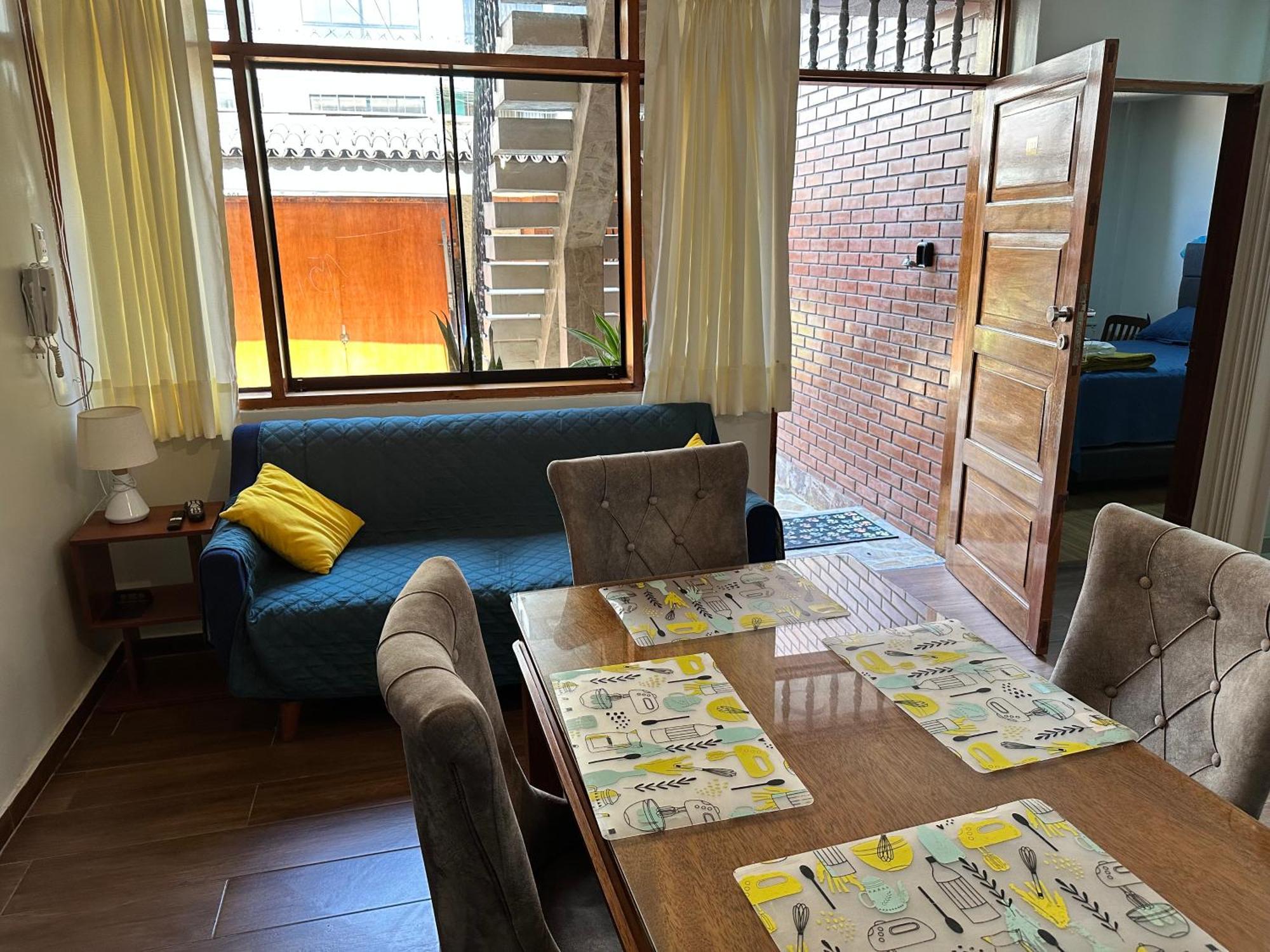 Hermoso dpto amoblado, 1 piso, wifi, terraza y cochera en San Miguel Lima Exterior foto